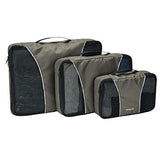 Samsonite 3 Piece Packing Cube Set Travel Tote Charcoal One Size