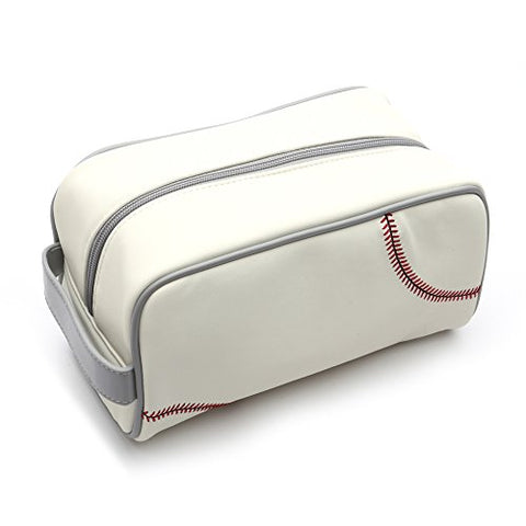 Zumer Sport Men'S Toiletry Bag, Baseball White, One Size