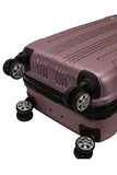 Rockland London Hardside Spinner Wheel Luggage, Pink, Carry-On 20-Inch