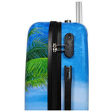 World Traveler Palm Tree Hardside 2-Piece Carry-On Spinner Luggage Set, One_Size