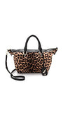 Diane Von Furstenberg Haircalf Sutra Metro Duffel Bag, Leopard
