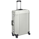 Zero Halliburton Geo Aluminum 2.0 28 4-Wheel Spinner Travel Case Silver