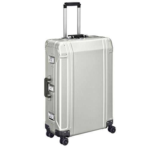 Zero Halliburton Geo Aluminum 2.0 28 4-Wheel Spinner Travel Case Silver