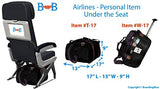 Boardingblue Personal Item Under Seat Soft 17 For Alaska, Sun Country, Wow Delta Airlines