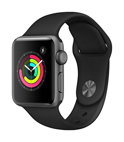 Apple Watch Series 3 (GPS, 38mm) - Space Gray Aluminium Case with Black Sport Band