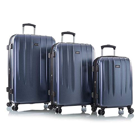 Leo by Heys - Legend Hard Side Spinner Luggage Sets 3pc Set - 31", 27" & 21.5" (Blue)