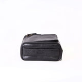 Boconi Becker Zip Around Travel Kit (Black W/ Khaki And Gingham)