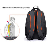 2-FNS Classical Oxford Laptop Backpack for School, Boys Girls Bookbags for High School College with