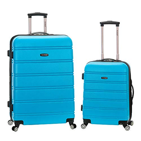 Rockland 20 Inch 28 Inch 2 Piece Expandable Abs Spinner Set, Turquoise, One Size