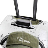 Luggage Cover Cool Music Cat Suitcase Protector Travel Luggage 18-32 Inch