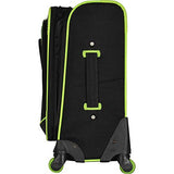 Olympia Santa Fe 3-Piece Exp. Luggage Set, Black+R Blue