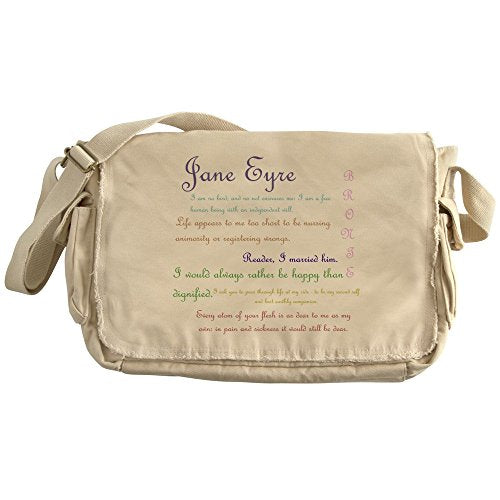 Cafepress - Jane Eyre Quotes - Unique Messenger Bag, Canvas Courier Bag
