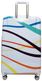 Nicole Miller Rainbow 28" Hard-Sided Luggage Spinner (White)