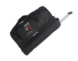 NBA Portland Trail Blazers Rolling Drop-Bottom Duffel Bag, 27 x 16 x 14", Black