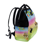 Backpack Easter Egg Rabbits Colorful Chocolate Mens Laptop Backpacks Hiking Bag School Daypack
