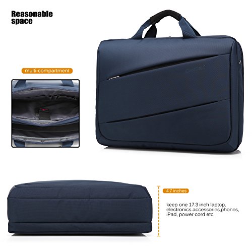 CoolBELL 17.3 inch Laptop Messenger Bag MultiFunctional Briefcase