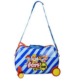Nickelodeon Paw Patrol Boys - Girls Carry On Luggage 20" Kids Ride-On Trunky Suitcase (BLUE)