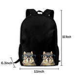 Bass Fish Backpack for Men and Women, 3D Printed Casual Daypacks Lightweight Travel Business Bag School College Bookbag Laptop Backpacks