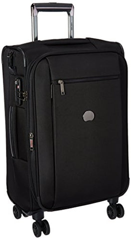 Delsey Luggage Montmartre 4 Wheel 21 Carry Exp Softside Lug, Black