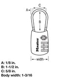 Master Lock 4688D Set Your Own Combination TSA Approved Luggage Lock, 1 Pack, Assorted Colors