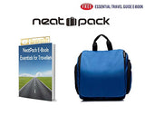 Medium Size Hanging Toiletry Bag with Detachable TSA Compliant Zipper Pocket & Swivel Hook (Marine)