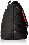 Token Bags Quilted Grand Army Messenger S, Black, One Size