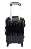 3Pc Luggage Set Suitcase Travel Hardside Rolling 4Wheel Spinner Carryon Black