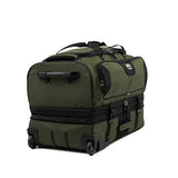 Travelpro Bold 30" Duffle Bag With Drop Bottom, Lightweight, Rugged Rolling Duffel, Olive/Black,