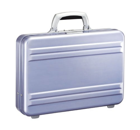 Zero Halliburton Slimline Small 3 Inch Aluminum Attached, Polished Blue, One Size