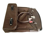 Trendy Flyer Computer/Laptop Rolling Bag 2 Wheel Case Plain Brown