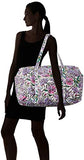 Vera Bradley Iconic Large Travel Duffel, Signature Cotton, Lavender Meadow