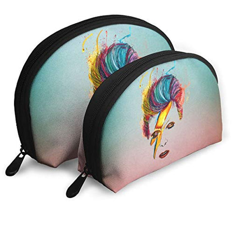 Gltiosr David Bowie Womens Shell Portable Travel Toiletry Bags Clutch Pouch Cosmetic Pouch Makeup