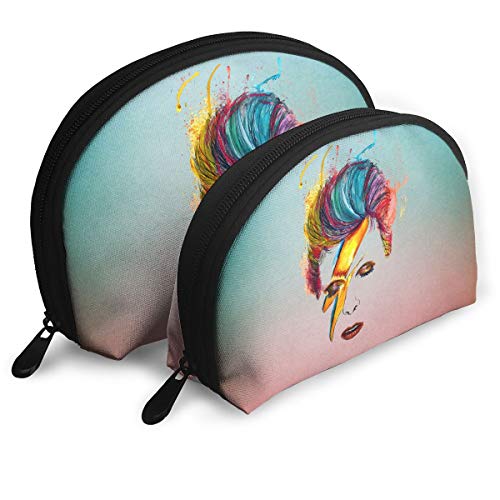 Gltiosr David Bowie Womens Shell Portable Travel Toiletry Bags Clutch Pouch Cosmetic Pouch Makeup