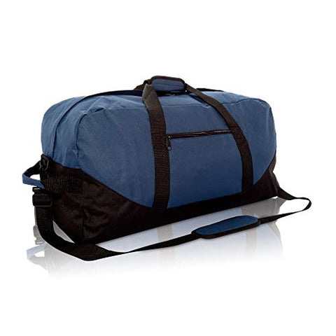 Dalix 25" Big Adventure Large Gym Sports Duffle Bag In Navy Blue