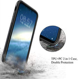 BeautyWill iPhone Xs Max Card Holder Case Wallet Slot Dual Layer Protective Cover Shock Absorption