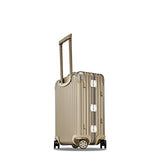 Rimowa Topas Titanium Carry on Luggage 20 Inch Cabin Multiwheel 32L Suitcase Light Bronze