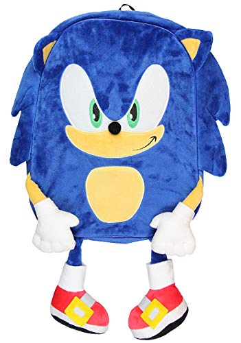 FAB Starpoint Sonic The Hedgehog Plush Full Body Blue Backpack