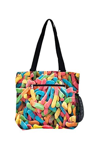 Sweets-A-Riffic Candy Tote Bag (Gummy Worms)
