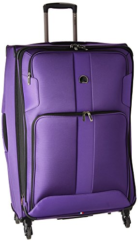 Delsey Paris Luggage Sky Max 29 inch Expandable Spinner Suitcase, Purple