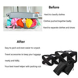 Defway Packing Cubes Travel Luggage Organizers - Compression Storage Bag Set