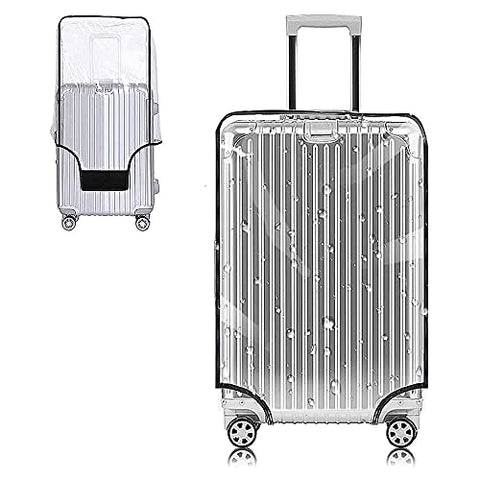 Yotako Clear PVC Suitcase Cover Protectors 20 Inch Luggage Cover for Wheeled Suitcase (20''(18.50''H x 14.17''L x 9.44''W))