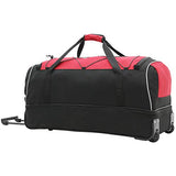 Travelers Club Unisex-Adult Adventure Upright Rolling Duffel Bag, Red, 22-Inch