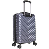 Kenneth Cole Reaction Women's Madison Square Hardside Chevron Expandable Luggage, Smokey Purple, 20-Inch Carry On