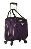 Kensie 16" Under Plane Seat Luggage Tote, Purple With Gold Color Option