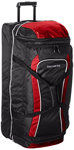 Samsonite Andante 32" Drop Bottom Wheeled Duffle Black/Red