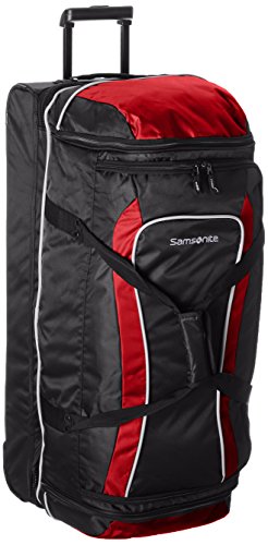 Samsonite Andante 32" Drop Bottom Wheeled Duffle Black/Red