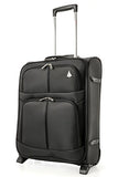 Aerolite Lightweight 2 Wheel Ryanair Max Cabin Hand Luggage, 55 Cm, 42 Litre, Black