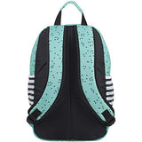 Eastsport Everyday Classic Backpack with Interior Tech Sleeve, Turquoise/Dots/Stripe print