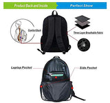 iPrint 19" School Backpack & Lunch Bag Bundle,Guitar,Love The Rock Music Themed Sketch Art Sound Box and Text on Chalkboard Print Decorative,Dark Taupe White,for Boys Girls