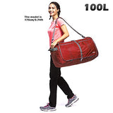 Gonex 100L Foldable Travel Duffel Bag for Luggage Gym Sports, Lightweight Travel Bag with Big